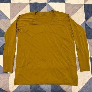 Lululemon Dark Yellow Long Sleeve Shirt
